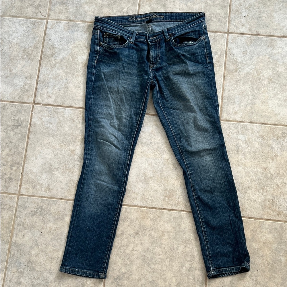 GAP Women's Dark Blue Skinny Jeans